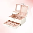 thumbnail image 1 of CHICHUMID Necklace Box Jewelry Box White 1Pcs Display Multi-layer, 1 of 7
