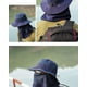 thumbnail image 4 of Sombrero de pescador multifunción para exteriores, escalada, pesca, turismo, ala ancha, protección solar, color azul, 4 of 5