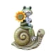 thumbnail image 3 of Estatua de rana para jardín, figura de rana, accesorio para exteriores, coleccionable, decoración, resina verde oliva, 3 of 7
