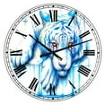 thumbnail image 1 of DesignArt Horloge Murale Grande Bleu Larmes, 1 of 2