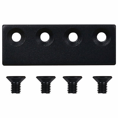 

National 2PK Matte Black Sliding Door Hardware Connecting Adaptor Connects Multip