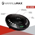 thumbnail image 4 of HANNLOMAX HX-329CD Reproductor de CD con Carga Inalámbrica, Radio FM, Bluetooth, Reloj Digital con Doble Alarma, Pantalla LED Verde, Puerto USB para Carga/Reproducción de MP3, Entrada Auxiliar, Contro, 4 of 5