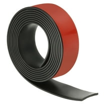 Uxcell Adhesive Neoprene Rubber Strips Roll, 20 Ft x 2" x 1/8", Black/Red