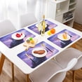 thumbnail image 2 of Wobogo Black Cat Goblin Placemats Coasters Set of 1 Heat-resistant Non-slip Easy to Clean Square Dinner Plate Mat, 2 of 8