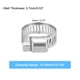 thumbnail image 2 of Abrazadera para mangueras Uxcell, ajustable de acero inoxidable de 1/2" a 3/4", abrazaderas de tornillo para línea de combustible, paquete de 12, 2 of 7