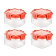 thumbnail image 1 of Classification de Produits de Conservation des Aliments 4 Pcs Mini Bouteilles d'Assaisonnement Carrées Bouteille d'Assaisonnement Transparente avec Couvercle Étanche pour Cuisine Pique-Nique, 1 of 6