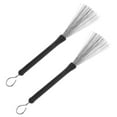 thumbnail image 1 of Raindrops 2 Pcs Brosses Métalliques en Acier Inoxydable pour Tambours Rétractables pour Percussions, 1 of 8