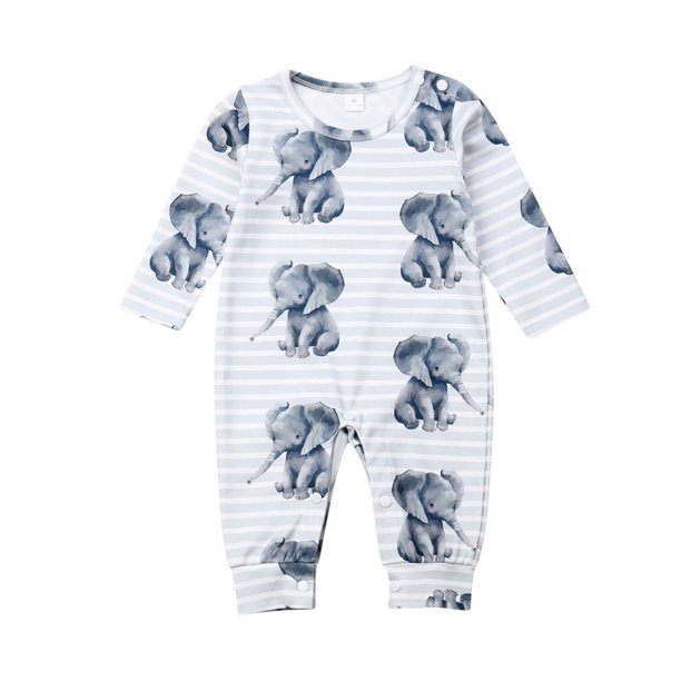0 24 Months Newborn Baby Boy Girl Clothes Elephant Print Romper Bodysuit Jumpsuit Outfits Walmart Com 0 24 Months Newborn Baby Boy Girl Clothes Elephant Print Romper Bodysuit Jumpsuit Outfits Walmart Com
