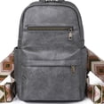 thumbnail image 2 of Bolso de escuela para mujer Bolso de moda de cuero de PU Bolso de escuela Mochila simple de moda para niñas, 2 of 5