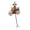 B, variant on Iron Jesters Shape Weather Vane Clown Wind Spinner With Rustproof Coating Ideal For Flower Bed Garden Decoration