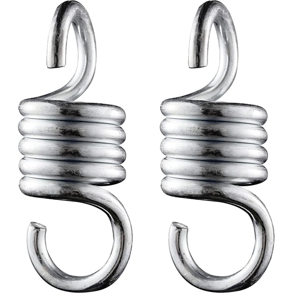 Heavy Duty 1100LBS Capacity 4INCH Spring Hammock Chair - Porch Swing Suspension Hanger for Hammock, Boxing Bag, Hanging Chair, Gym, Patio - 2 Pieces