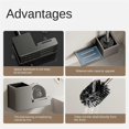 thumbnail image 3 of Toilet Brush Holder Wall Mounted Bathroom Cleaning Brush grey, 3 of 5