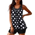 thumbnail image 3 of Two Pieces Tankini Swimsuits Top for Women Tummy Control with Swimming Padded Bras Suit, 3 of 9