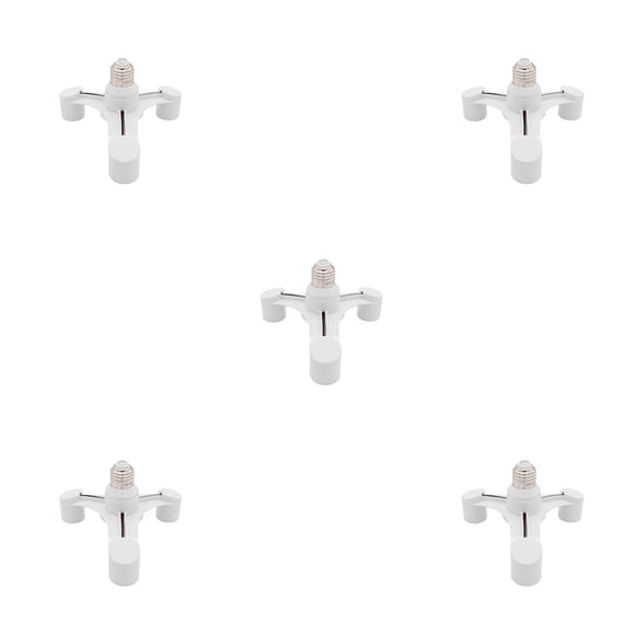 Cateissary Divisor de bombilla E27, aislamiento resistente al calor, lámpara de estudio fotográfico, extensor de Base, adaptador de luz para el Type2 NO2