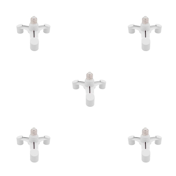 Cateissary Divisor de bombilla E27, aislamiento resistente al calor, lámpara de estudio fotográfico, extensor de Base, adaptador de luz para el Type2 NO2