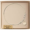 thumbnail image 3 of 8 inch Round Double Loop Bangle Bracelet w/ St. Elizabeth of Hungary charm Gold-Filled Medal, 3 of 3