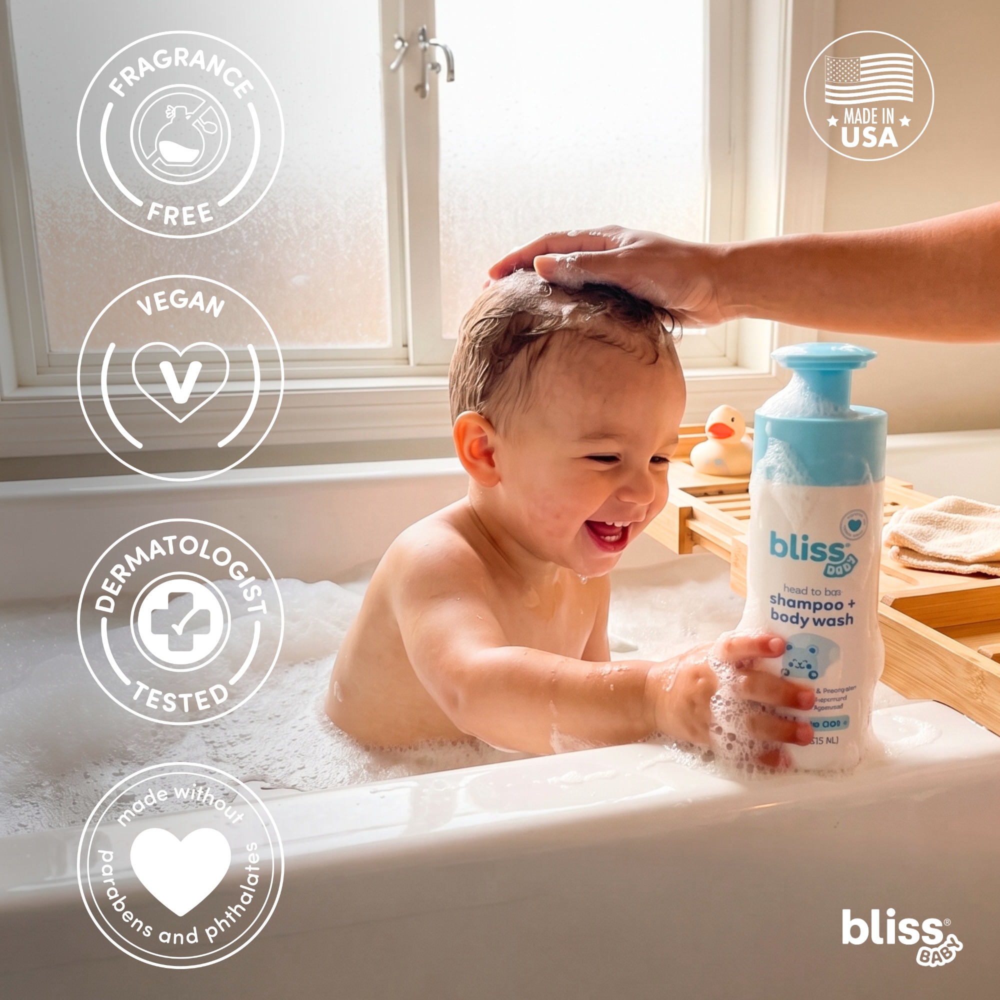 Bliss Baby Shampoo and Wash 2-in-1 Fragrance-Free photo 4