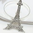 thumbnail image 7 of Zehuanyu 4 Pcs Eiffel Tower Napkin Holder Napkin Ring Banquet 5.90X3.50X3.00CM Silver, 7 of 7