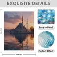 thumbnail image 3 of Diamond Art Kit for Adults, Sunset Mosque Reflections Serene Water Diamond Painting for Adults Beginners, 5D DIY Diamond Art Painting Kits, Colorful Diamond Painting Craft for Home Decor 12x16, 3 of 7