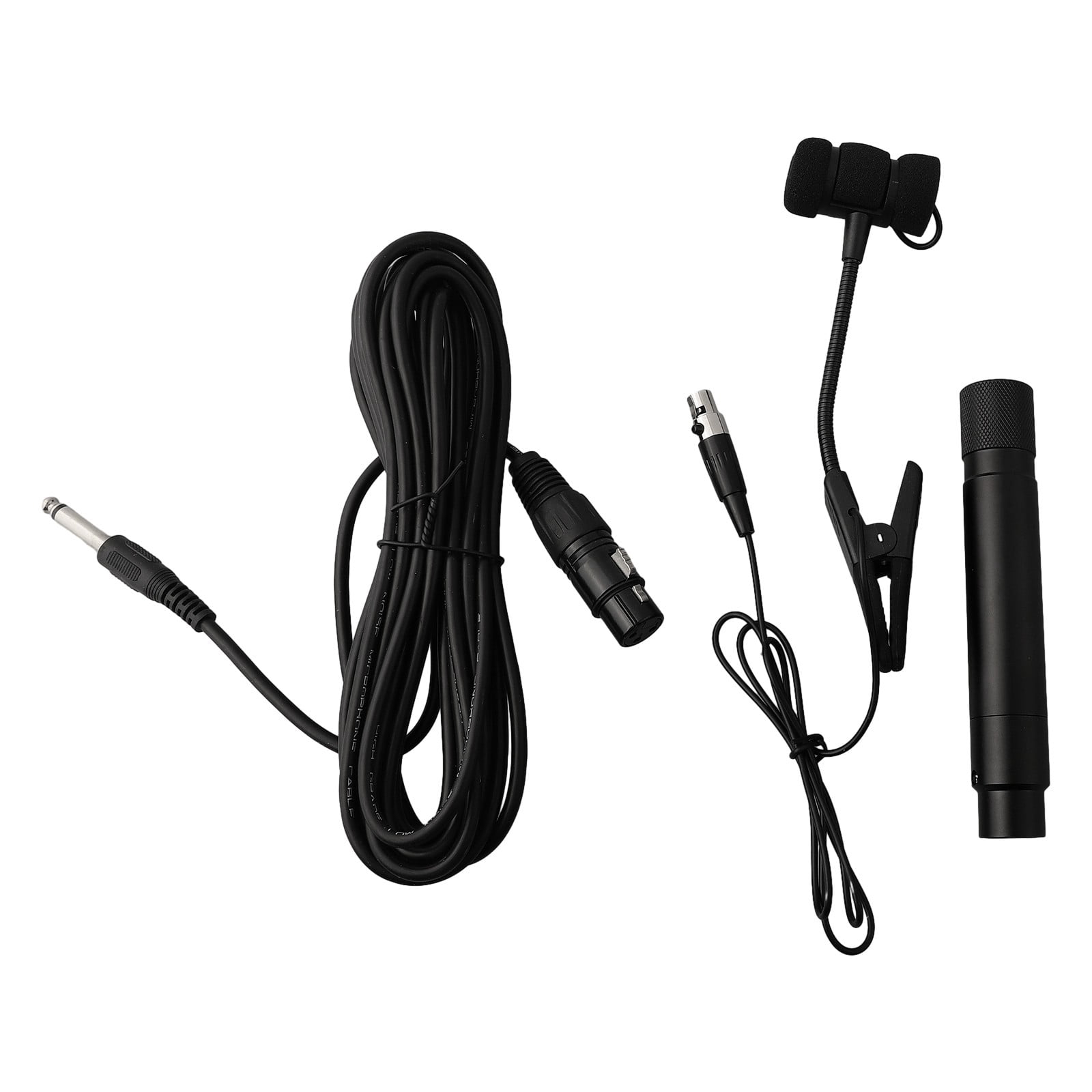4 Pin Wired Sax Microphone Omnidirectional Pickup For Music Instrument Clip-on Design For Various Instruments