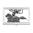 thumbnail image 1 of Traditional Shadow Play Chinese Opera Female Business Card Holder Case Pocket Box Wallet, 1 of 3