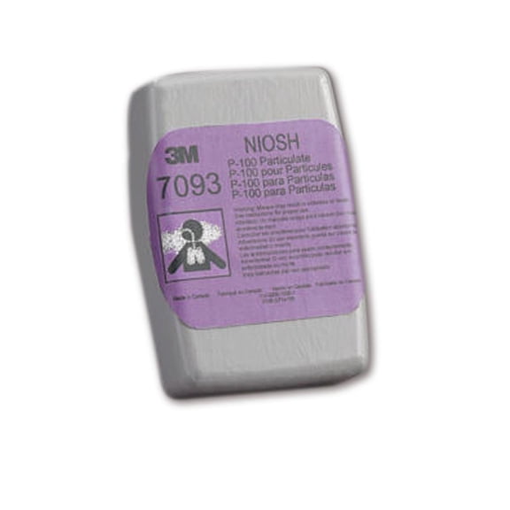 3M P100 Particulate Filter 7093B, 12/Dispenser