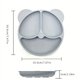 thumbnail image 3 of 1pc, Food Grade Silicone Children's Dinner Plate Bowl Suction Cup Format Cute Cartoon Bear Baby Food Supplement Tableware, 3 of 4
