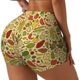 thumbnail image 2 of Fotbe Fruits And Vegetables Seamless Shorts, Womens Workout Shorts High Waist Stretch Booty Short for Gym/Yoga/Running/Biking-XX-Large, 2 of 9