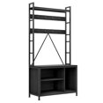 thumbnail image 7 of ChaoLink ChaoLink Hall Tree with Bench & Shoe Rack, Industrial Entryway Storage Organizer with Hooks & Shelf, Freestanding, 7 of 7