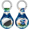 thumbnail image 2 of Funda para Airtags Holder, Cute Air Tags Funda Funda con Llavero Anti-Pérdida, [Resistente a Arrayaduras] Funda protectora Airtags para Apple Tracker Key Finder 2021 Mujeres (Cositura/Tortuga), 2 of 2
