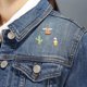 thumbnail image 2 of Broches de aleación de zinc para ropa y bolsos: adorable trío de broches con dibujos de plantas alimenticias, 2 of 3