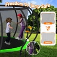 thumbnail image 4 of DeepRoar 2026 Upgraded 14FT Trampoline for Kids and Adults, Heavy Duty 1400LBS Outdoor Trampoline Set with Enclosure, Basketball Hoop, Light and Sprinkler, Recreational Trampolines for Backyard, 4 of 8