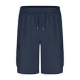 thumbnail image 6 of Boys Cargo Shorts Outdoor Hiking Shorts Lightweight Athletic Short with Pockets Summer Sweat Shorts Elastic Waist Drawstring 5-15 Years, 6 of 8