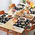 thumbnail image 2 of Pioneer Flower Floral Print Pattern Summer Placemats Table Placemats Set Of 4-Linen Kitchen Washable Placemats Table Mats 12x18 Inch Non-Slip Heat Resistant, 2 of 5