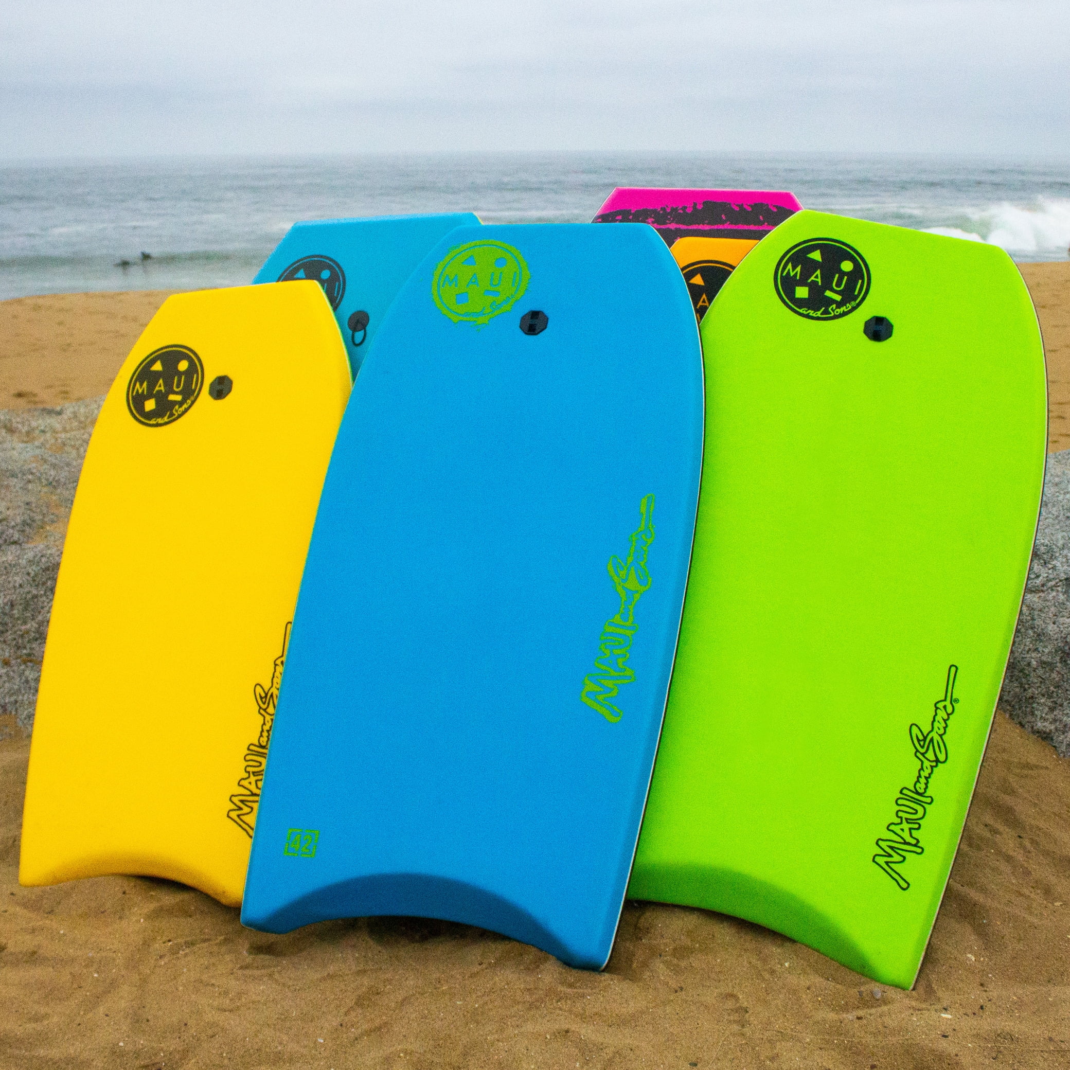 Maui and Sons 42" Pipeline Blue and Green Bodyboard
