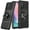 Black, variant on TJS for Samsung Galaxy A26 Phone Case, [Military Grade] Robotic Magnetic Support Car Mount Metal Ring Holder Kickstand Cover for Samsung A26 (Pink)