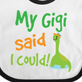 thumbnail image 4 of Inktastic My Gigi Said I Could Grandson Dinosaur Boys Baby Bib, 4 of 4