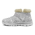 thumbnail image 6 of FUIALDOLG Womens Waterproof Snow Boots Ankle Casual Cold Weather Comfortable Zebra Stripe PrintingBooties, 6 of 7