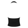 thumbnail image 5 of Womens Tops Casual T Shirts Deep V Neck Backless Slim Fit Solid Color Tank Plus Size Clothes, 5 of 5