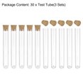 thumbnail image 5 of Uxcell 12x75mm Plastic Round Base Test Tubes with Cork Stoppers 30 Pack, 5 of 5