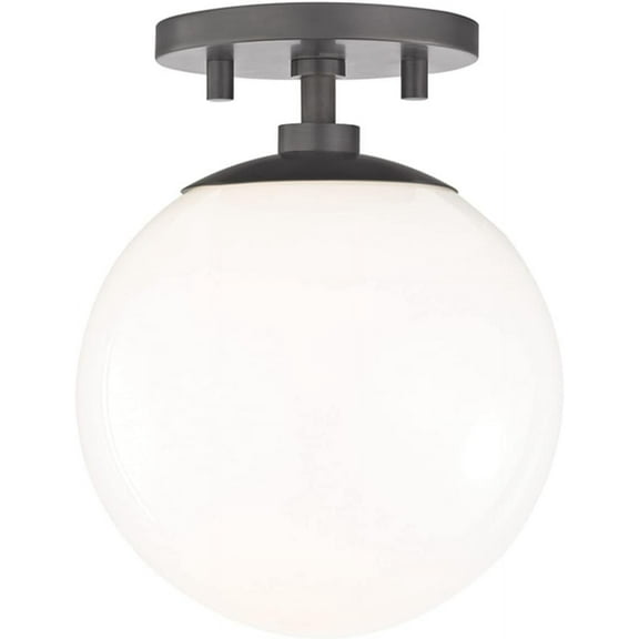 Mitzi H105601-OB Stella - 1 Light Semi Flush 9 inches Tall and 7 inches Wide - Old Bronze