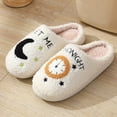 thumbnail image 3 of Zapatillas populares de algodón para mujer, pantuflas de algodón cálidas de felpa para invierno, Navidad y Halloween, para interior y hogar, 3 of 5