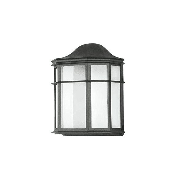 Sunset Lighting F7977-31 Outdoor Wall Lantern with White Acrylic Shades, Black Finish