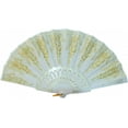 thumbnail image 3 of White Hand Fan, 3 of 5