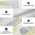 thumbnail image 6 of Yellow White Outdoor Rug for Patio/Deck/Porch, Non-Slip Large Area Rug 5 x 8 Ft, Abstract Grey Chrysanthemum Flower Floral Indoor Outdoor Rugs Washable Area Rugs, Reversible Camping Rug Carpet Runner, 6 of 8