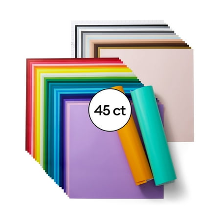 UPC: 0093573899546 | Cricut® Vinyl  Everything Sampler – Permanent (45 ct)