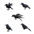 thumbnail image 2 of Konghyp 5Pcs Simulation Crow Decoration, Realistic Halloween Props, Garden Ornament, Photography Accessory, Indoor Outdoor Decor, Crow Figurine, Halloween Party Supplies, 2 of 7