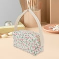 thumbnail image 6 of Unique Bargains 1 Pc Gardenia Style Drawstring Makeup Bag for Vacation Pink Polyester, 6 of 6