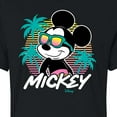 thumbnail image 3 of Disney - Mickey Sunset Shades - Juniors Cropped Cotton Blend T-Shirt, 3 of 5