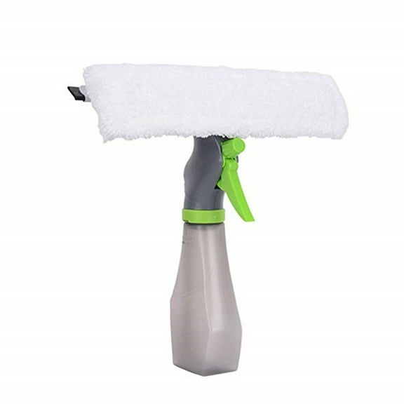 Masteelf 3 in 1 Multipurpose Window Squeegee Cleaner Window Wiper Sprayer Scrubber Cleaning Glass Tool for Home Bathroom Living Room